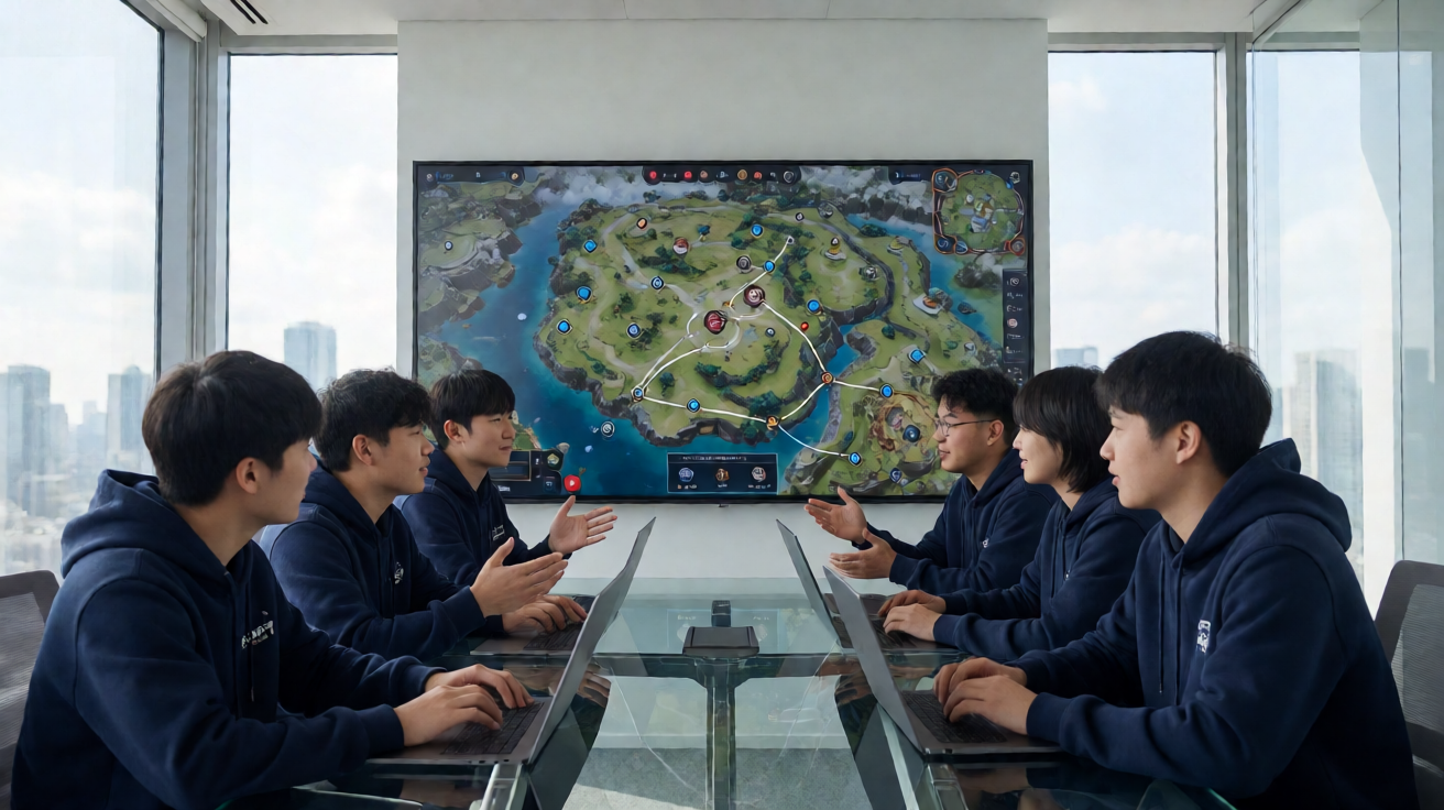 战术竞技类电竞项目，选手在广阔地图上展开生存对抗
